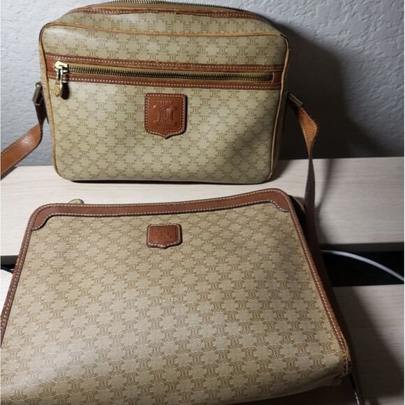 2 Celine Bags!!  Crossbody bag and Matching Pouch/Strapless Bag - Picture 1 of 12